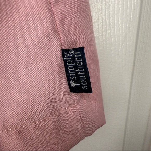 Simply Southern Pink Swim Trunks with Bright Detail on Waist Mens Size Large GUC - Picture 2 of 8